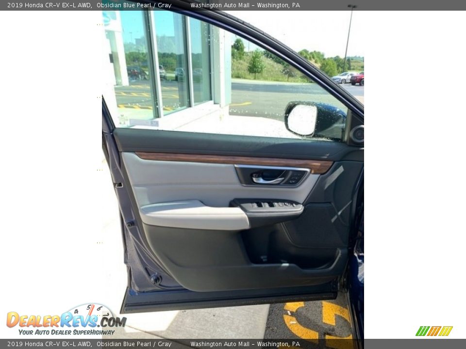 2019 Honda CR-V EX-L AWD Obsidian Blue Pearl / Gray Photo #10