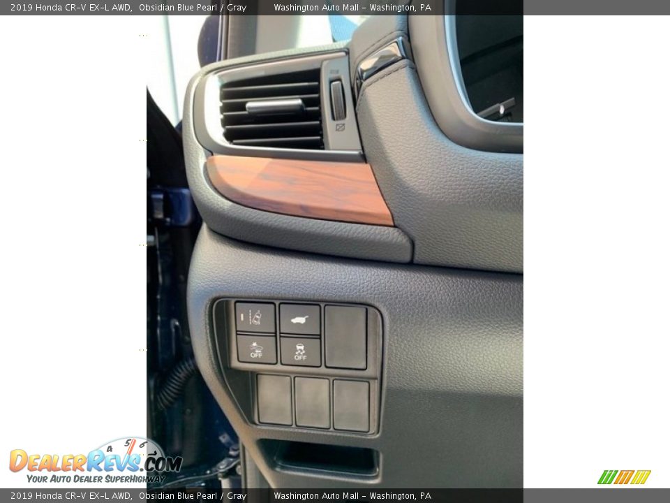 2019 Honda CR-V EX-L AWD Obsidian Blue Pearl / Gray Photo #12