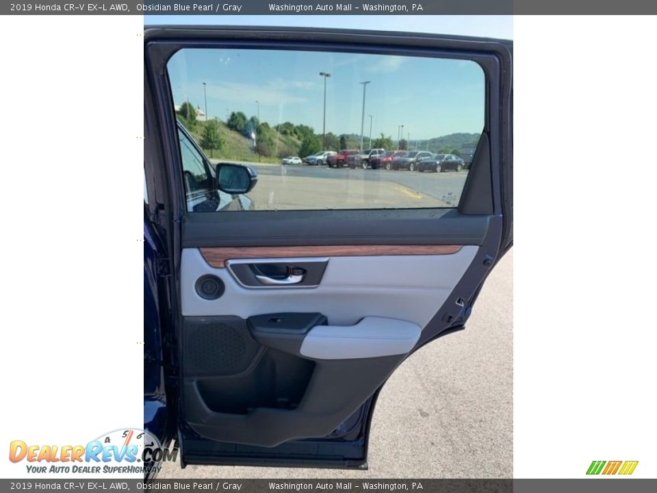 2019 Honda CR-V EX-L AWD Obsidian Blue Pearl / Gray Photo #24