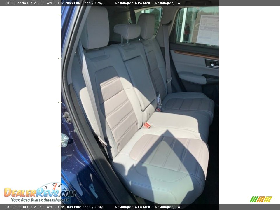 2019 Honda CR-V EX-L AWD Obsidian Blue Pearl / Gray Photo #25