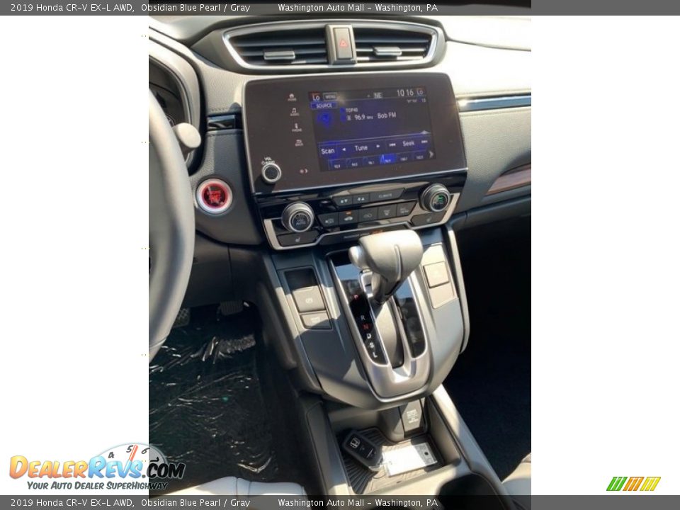 2019 Honda CR-V EX-L AWD Obsidian Blue Pearl / Gray Photo #33