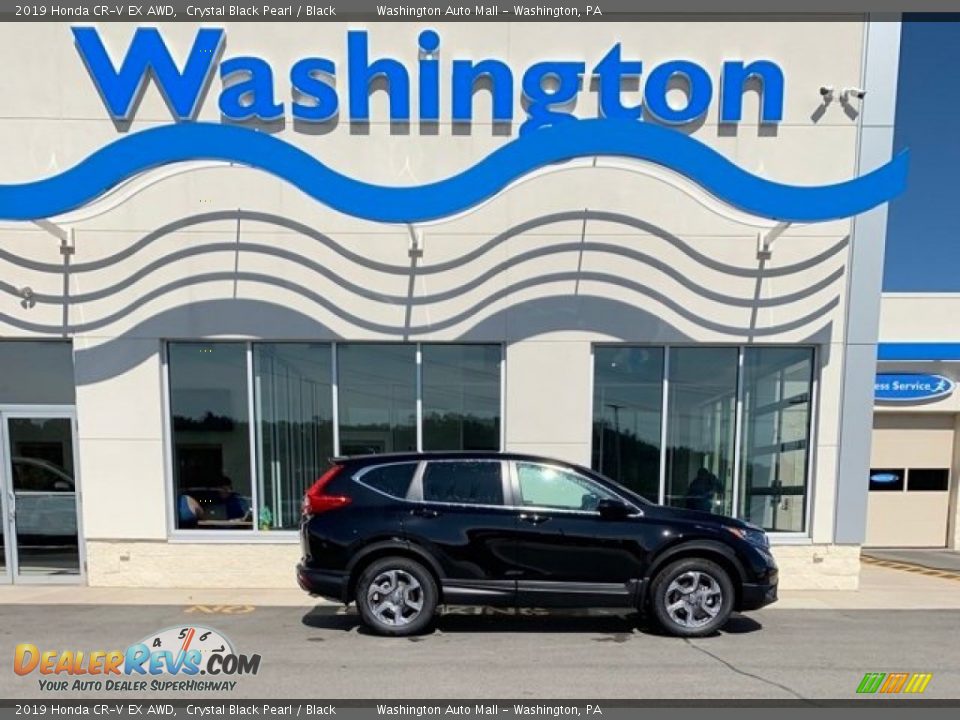 2019 Honda CR-V EX AWD Crystal Black Pearl / Black Photo #1