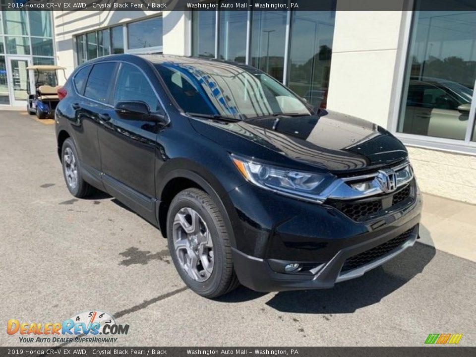 2019 Honda CR-V EX AWD Crystal Black Pearl / Black Photo #2