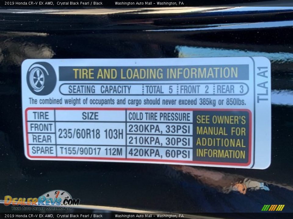 2019 Honda CR-V EX AWD Crystal Black Pearl / Black Photo #8