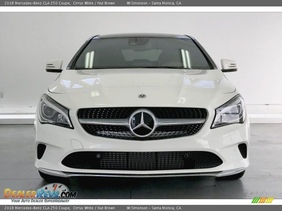 2018 Mercedes-Benz CLA 250 Coupe Cirrus White / Nut Brown Photo #2