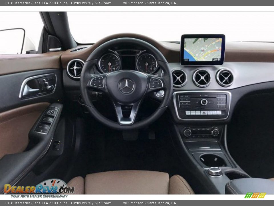 2018 Mercedes-Benz CLA 250 Coupe Cirrus White / Nut Brown Photo #4