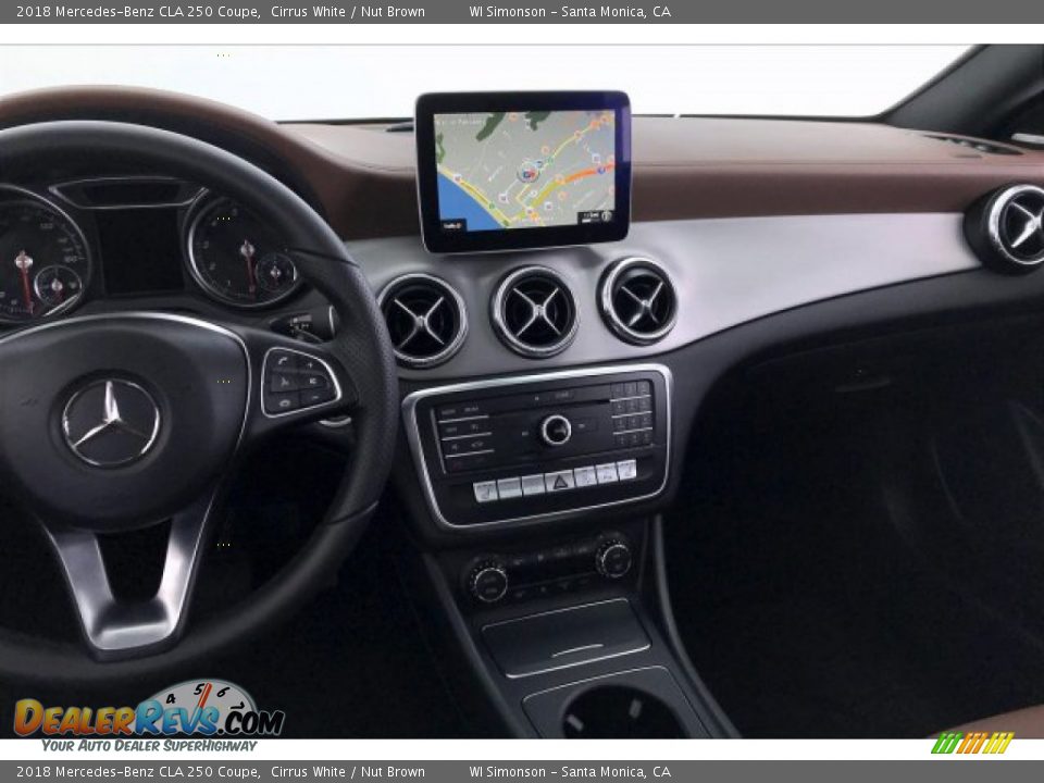 2018 Mercedes-Benz CLA 250 Coupe Cirrus White / Nut Brown Photo #5