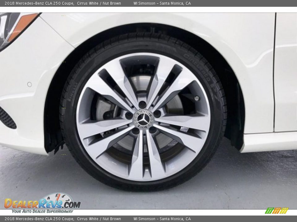 2018 Mercedes-Benz CLA 250 Coupe Cirrus White / Nut Brown Photo #8