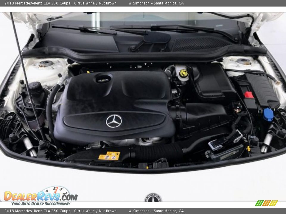 2018 Mercedes-Benz CLA 250 Coupe Cirrus White / Nut Brown Photo #9