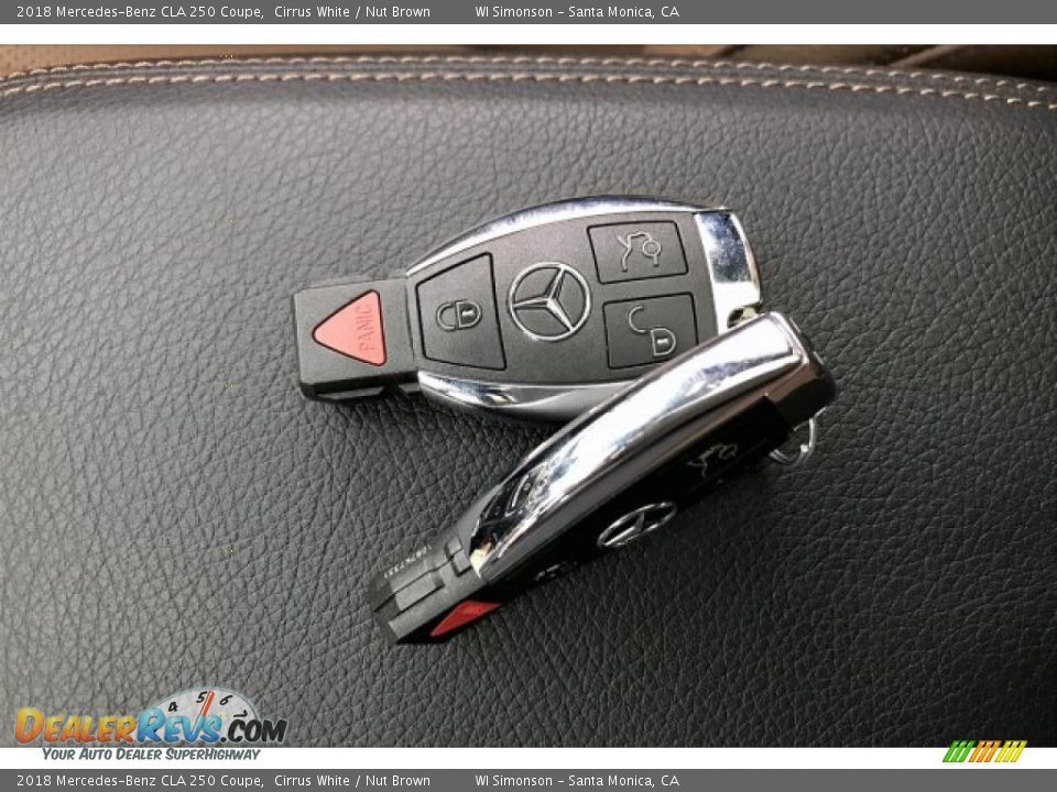 2018 Mercedes-Benz CLA 250 Coupe Cirrus White / Nut Brown Photo #11
