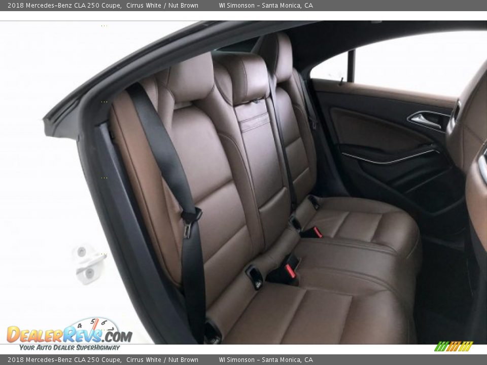 2018 Mercedes-Benz CLA 250 Coupe Cirrus White / Nut Brown Photo #13