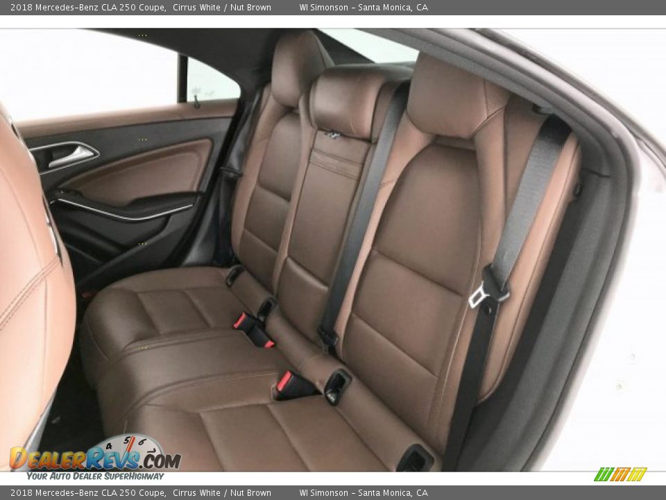 2018 Mercedes-Benz CLA 250 Coupe Cirrus White / Nut Brown Photo #15