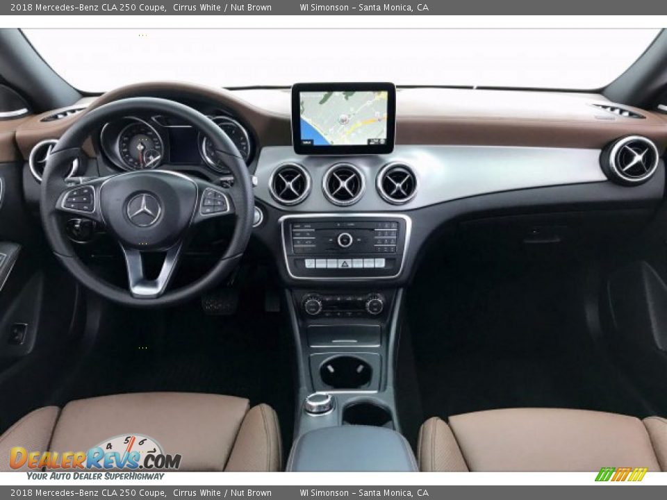 2018 Mercedes-Benz CLA 250 Coupe Cirrus White / Nut Brown Photo #17