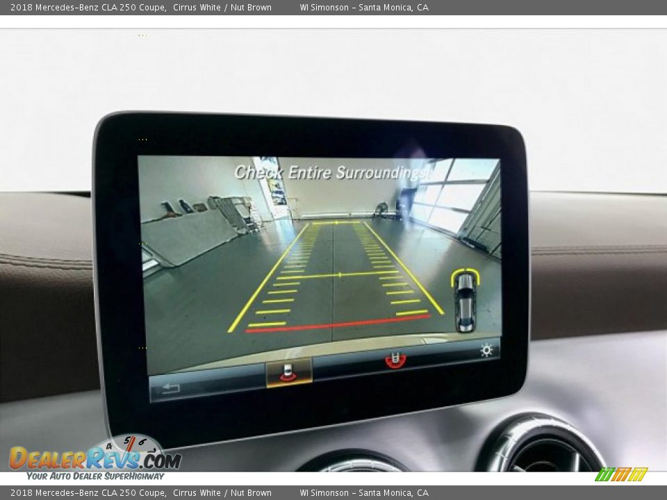 2018 Mercedes-Benz CLA 250 Coupe Cirrus White / Nut Brown Photo #21