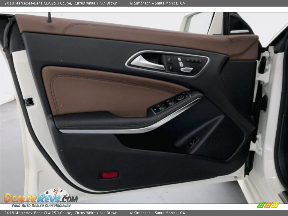 2018 Mercedes-Benz CLA 250 Coupe Cirrus White / Nut Brown Photo #25