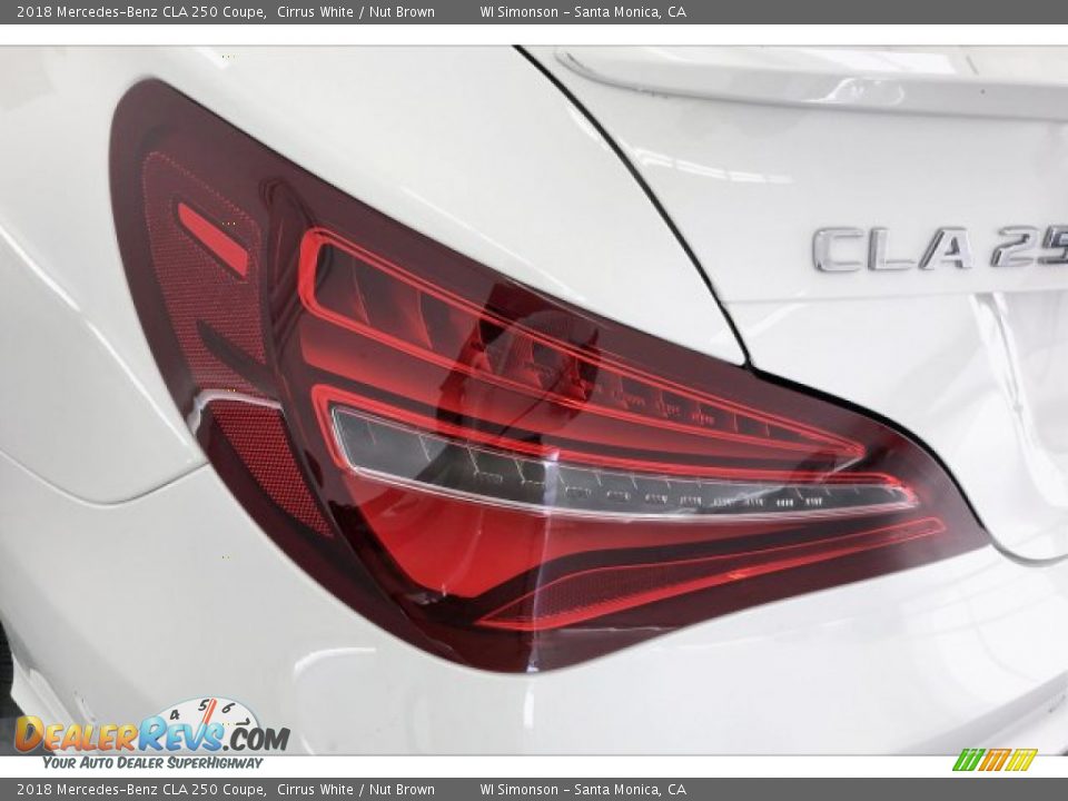 2018 Mercedes-Benz CLA 250 Coupe Cirrus White / Nut Brown Photo #26