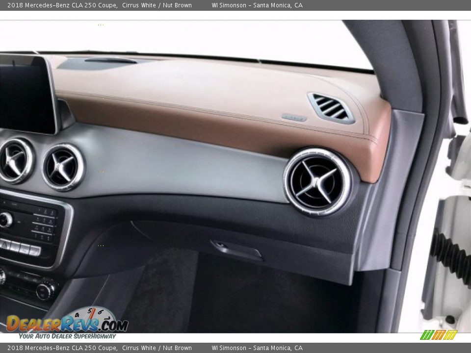 2018 Mercedes-Benz CLA 250 Coupe Cirrus White / Nut Brown Photo #28