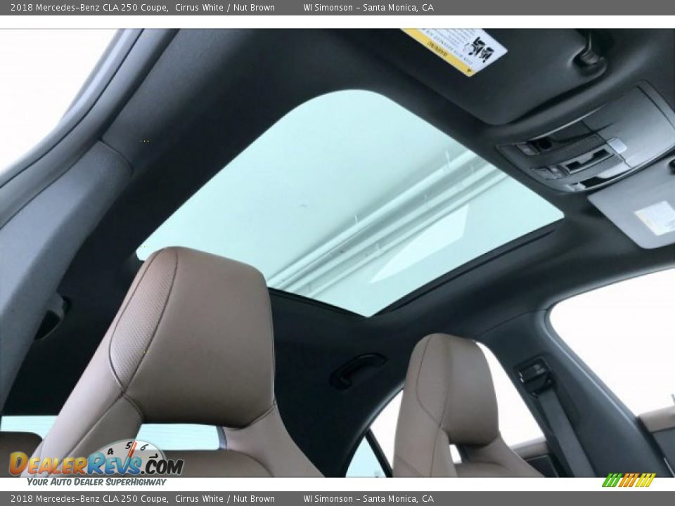 2018 Mercedes-Benz CLA 250 Coupe Cirrus White / Nut Brown Photo #29