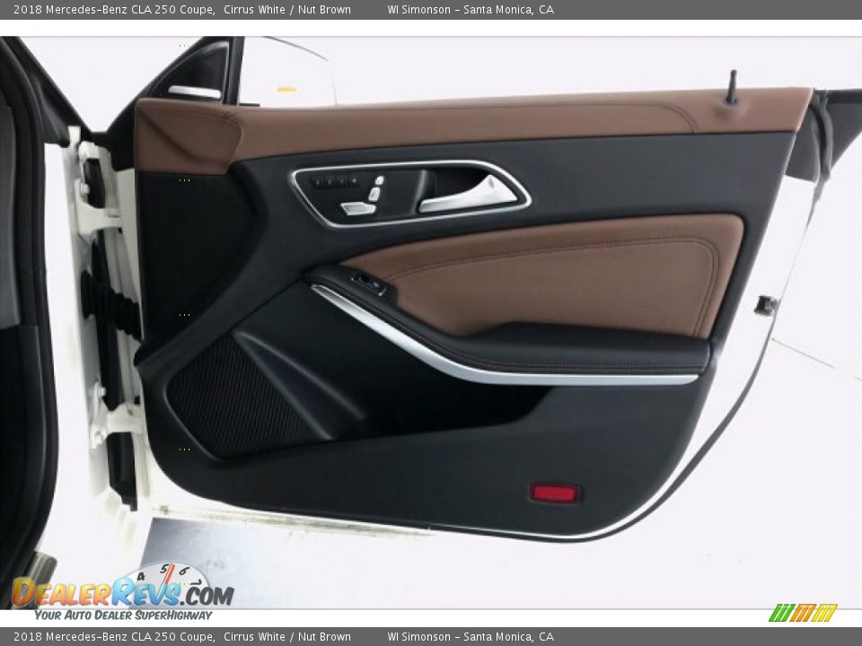 2018 Mercedes-Benz CLA 250 Coupe Cirrus White / Nut Brown Photo #30