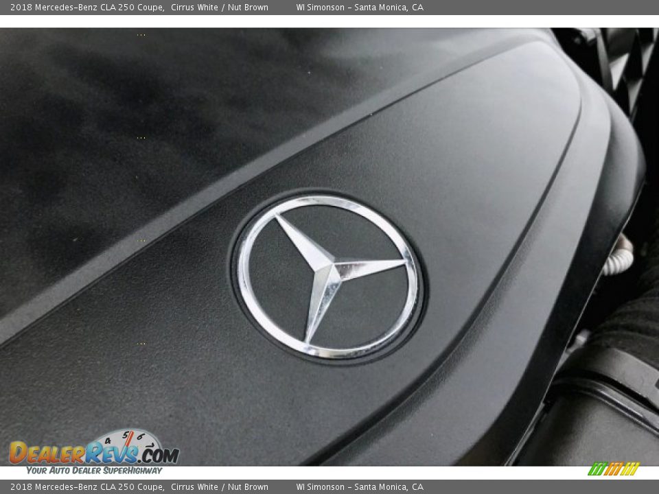 2018 Mercedes-Benz CLA 250 Coupe Cirrus White / Nut Brown Photo #31