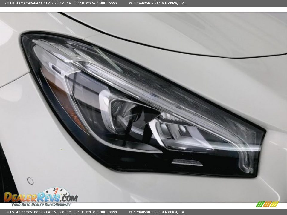 2018 Mercedes-Benz CLA 250 Coupe Cirrus White / Nut Brown Photo #32