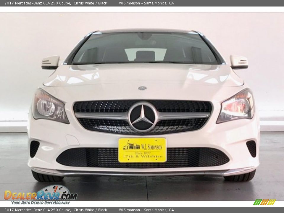 2017 Mercedes-Benz CLA 250 Coupe Cirrus White / Black Photo #2