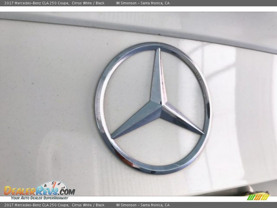 2017 Mercedes-Benz CLA 250 Coupe Cirrus White / Black Photo #7