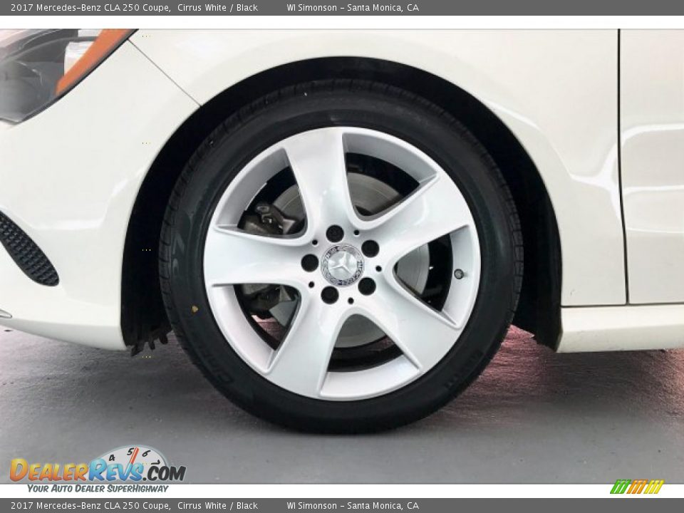 2017 Mercedes-Benz CLA 250 Coupe Cirrus White / Black Photo #8