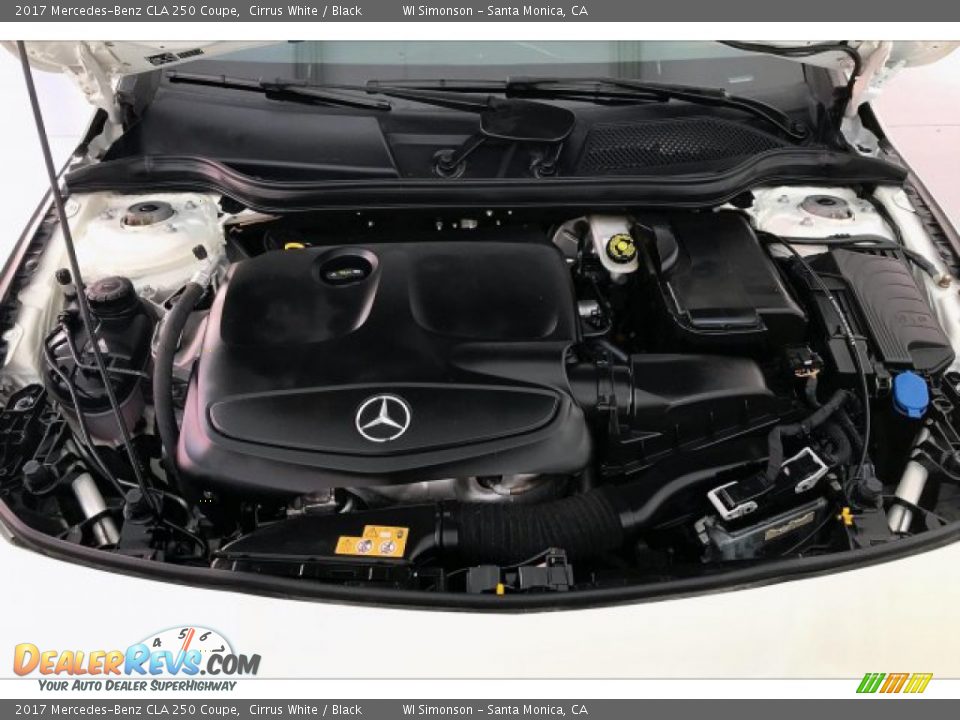 2017 Mercedes-Benz CLA 250 Coupe Cirrus White / Black Photo #9