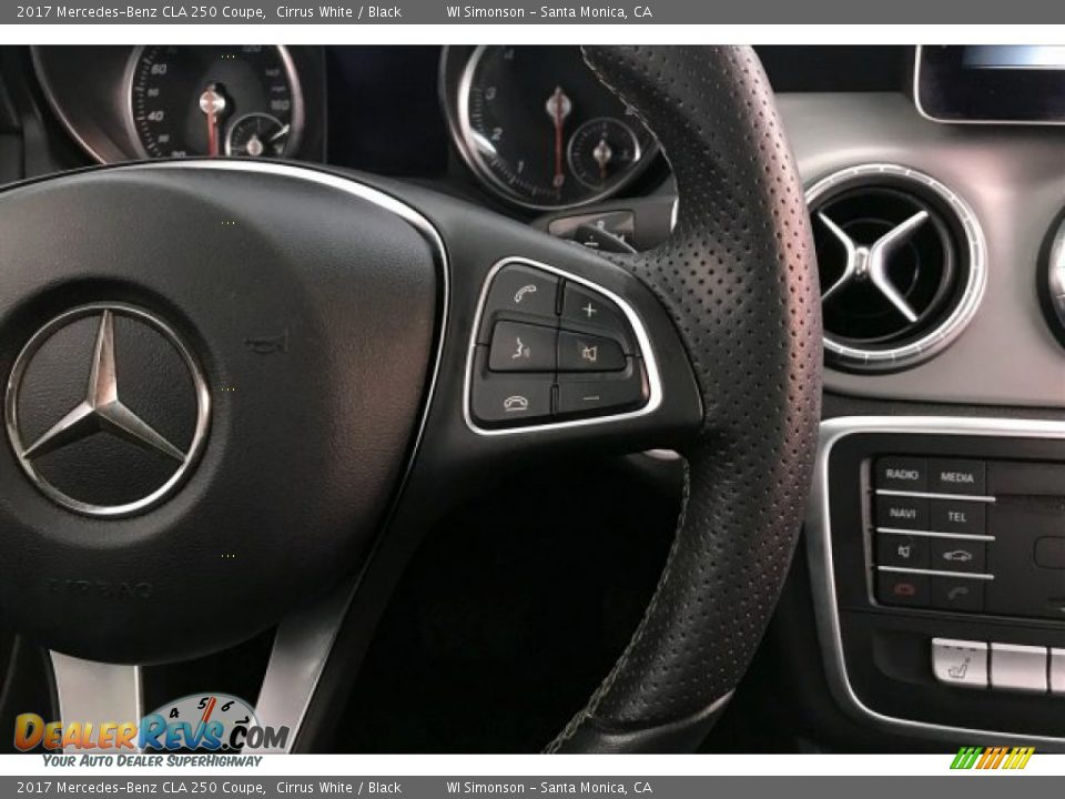 2017 Mercedes-Benz CLA 250 Coupe Cirrus White / Black Photo #19