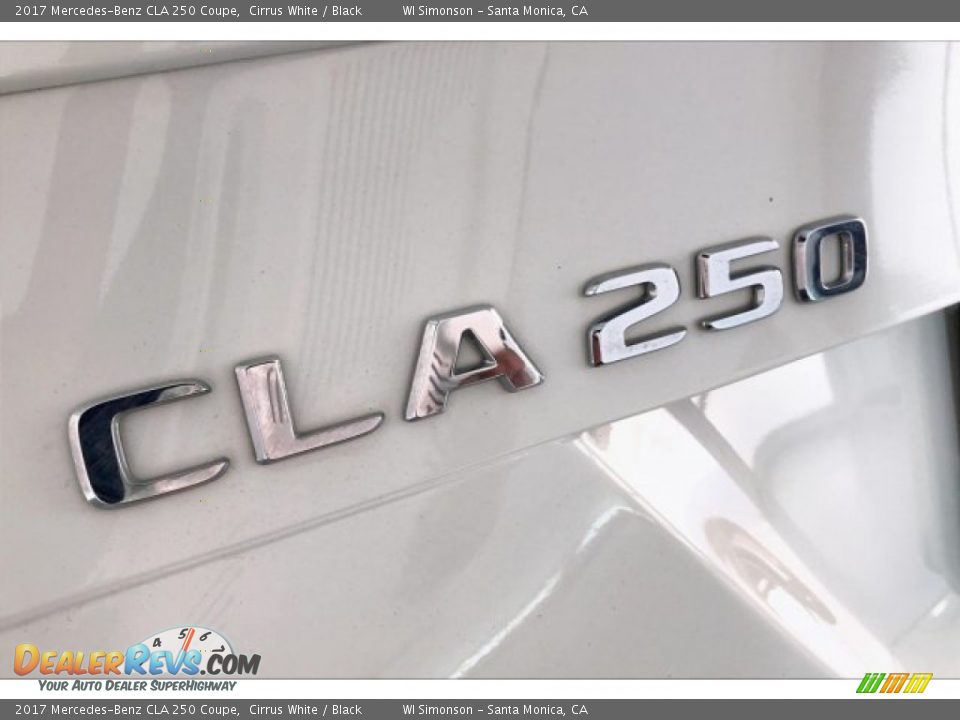 2017 Mercedes-Benz CLA 250 Coupe Cirrus White / Black Photo #27