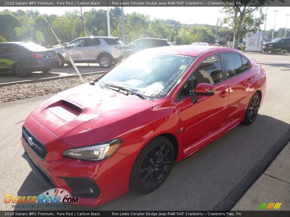 2018 Subaru WRX Premium Pure Red / Carbon Black Photo #5