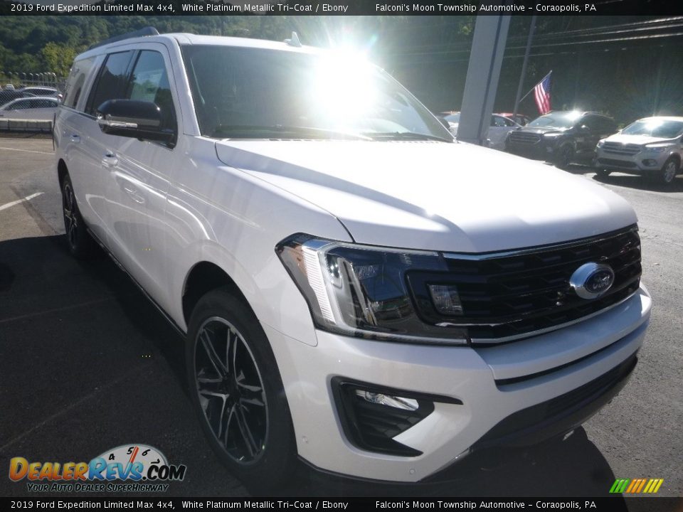 2019 Ford Expedition Limited Max 4x4 White Platinum Metallic Tri-Coat / Ebony Photo #6
