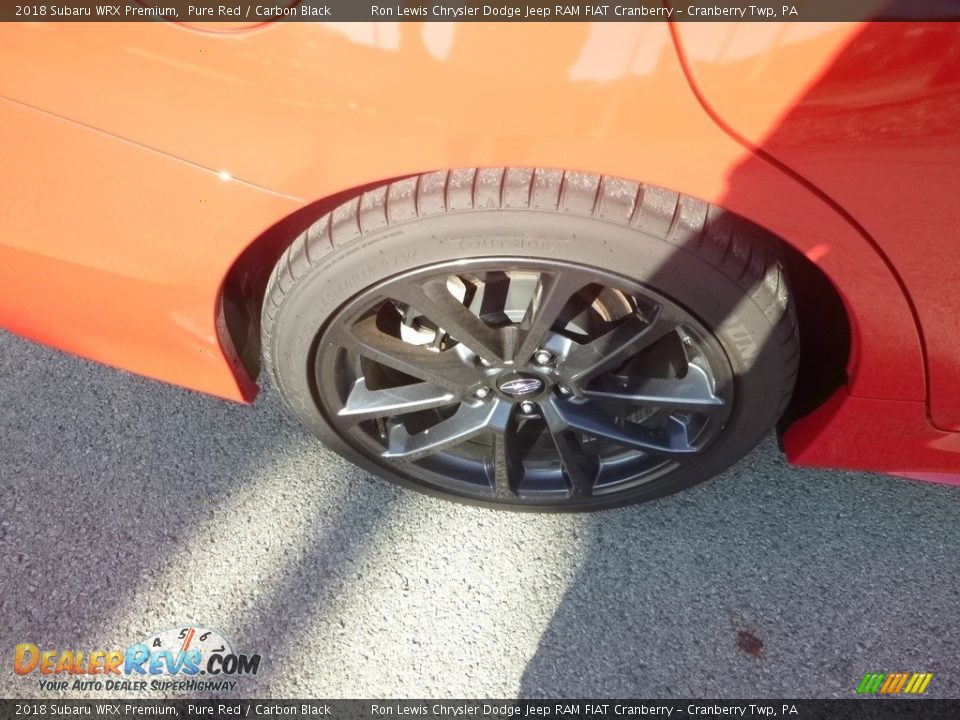 2018 Subaru WRX Premium Pure Red / Carbon Black Photo #9