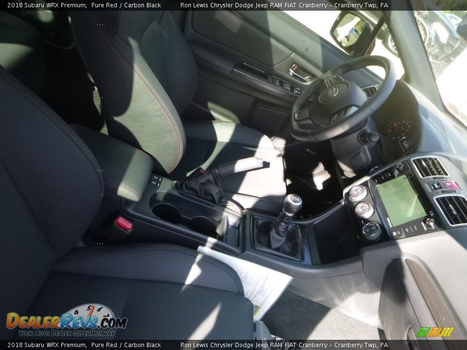2018 Subaru WRX Premium Pure Red / Carbon Black Photo #11