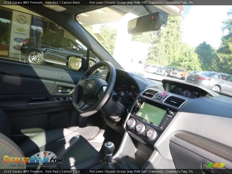 2018 Subaru WRX Premium Pure Red / Carbon Black Photo #12
