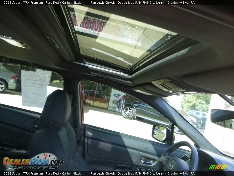 2018 Subaru WRX Premium Pure Red / Carbon Black Photo #13