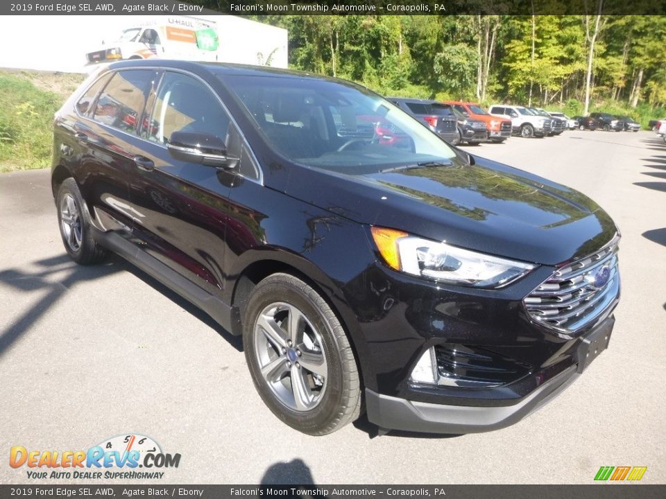 2019 Ford Edge SEL AWD Agate Black / Ebony Photo #3