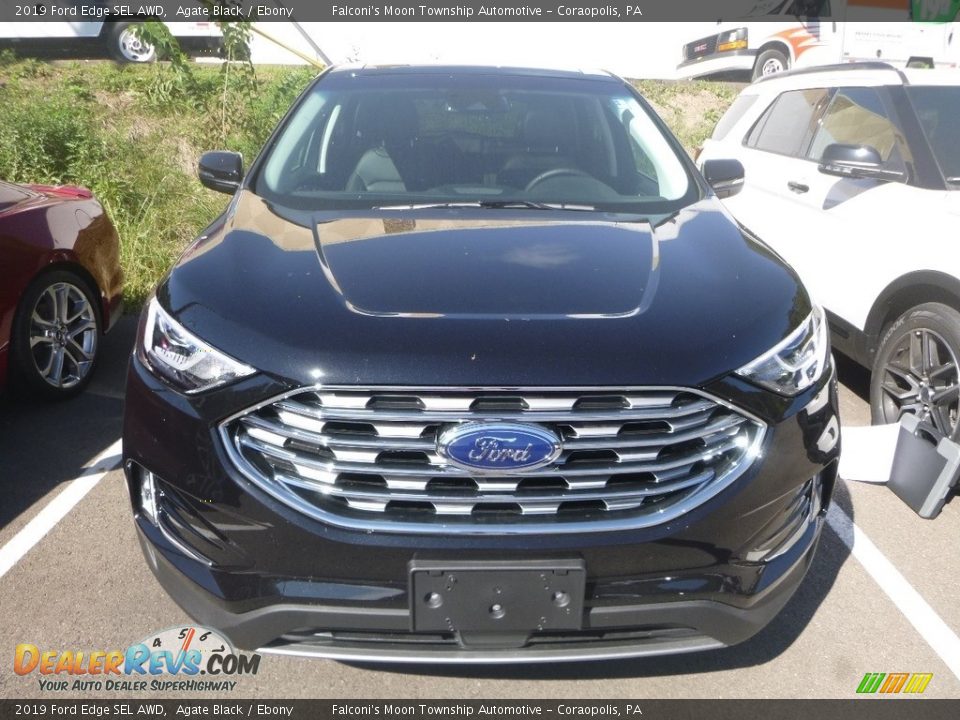 2019 Ford Edge SEL AWD Agate Black / Ebony Photo #4