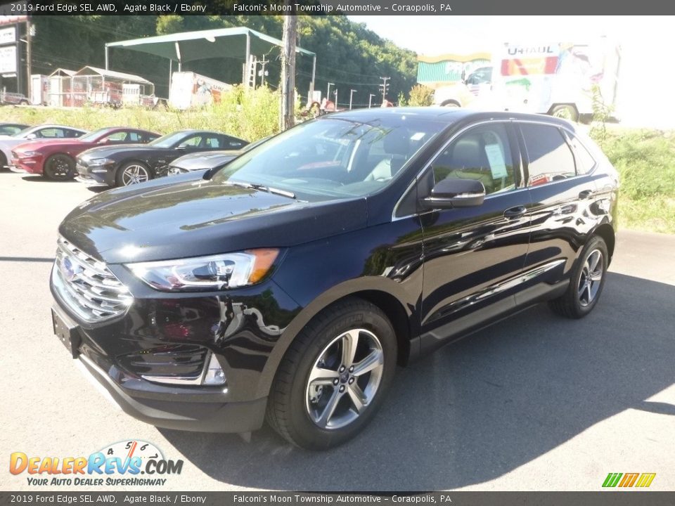 2019 Ford Edge SEL AWD Agate Black / Ebony Photo #5