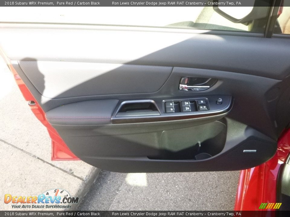 2018 Subaru WRX Premium Pure Red / Carbon Black Photo #15