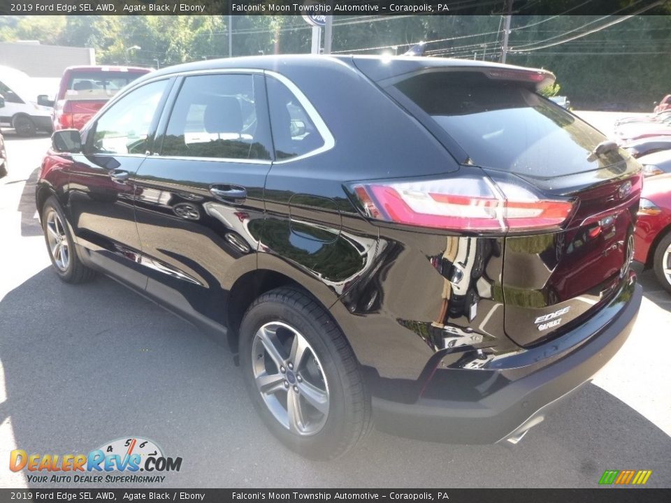 2019 Ford Edge SEL AWD Agate Black / Ebony Photo #7