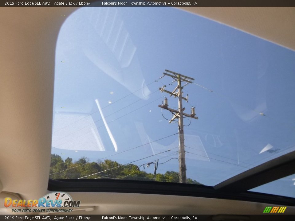 2019 Ford Edge SEL AWD Agate Black / Ebony Photo #14