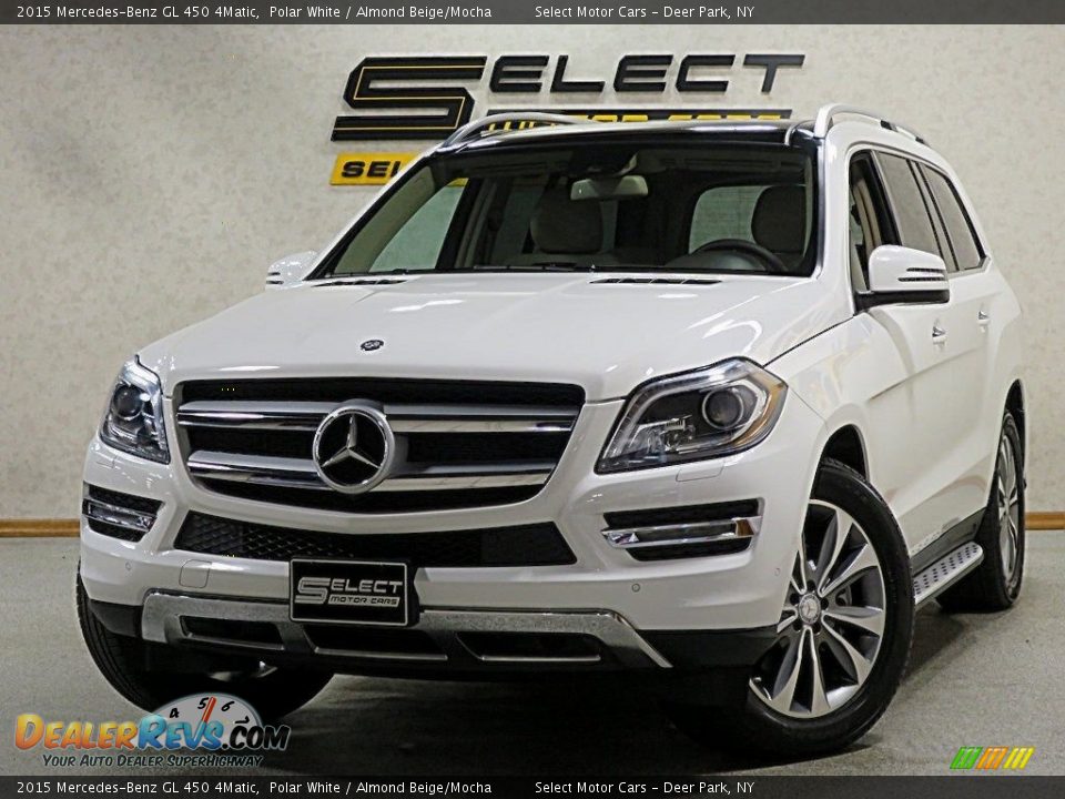 2015 Mercedes-Benz GL 450 4Matic Polar White / Almond Beige/Mocha Photo #1