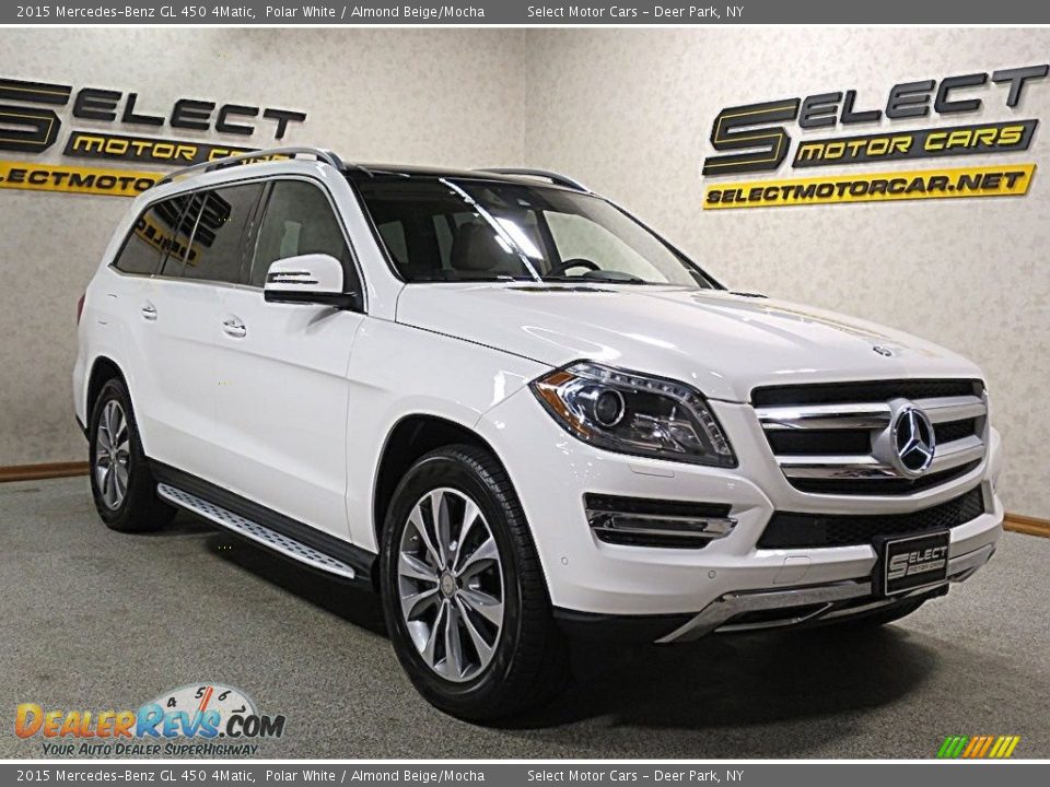 2015 Mercedes-Benz GL 450 4Matic Polar White / Almond Beige/Mocha Photo #3
