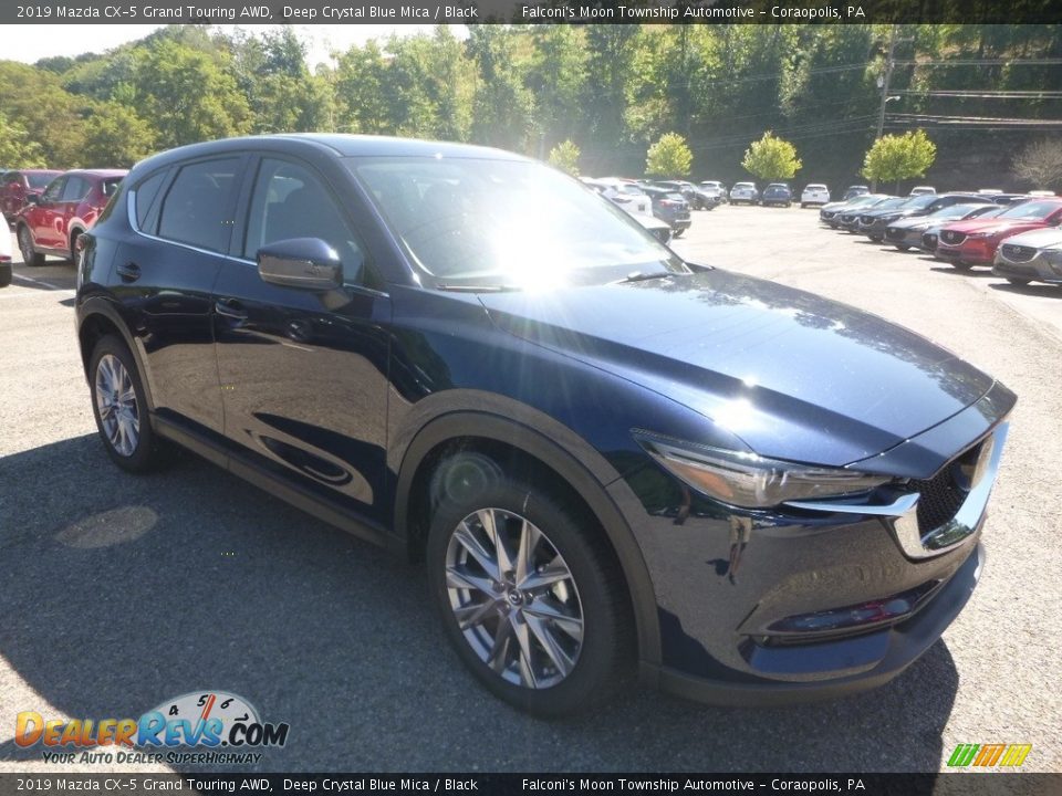 2019 Mazda CX-5 Grand Touring AWD Deep Crystal Blue Mica / Black Photo #3