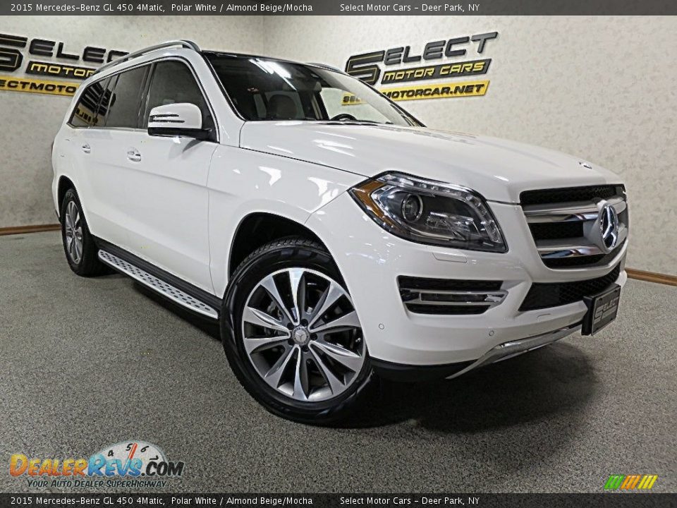 2015 Mercedes-Benz GL 450 4Matic Polar White / Almond Beige/Mocha Photo #10
