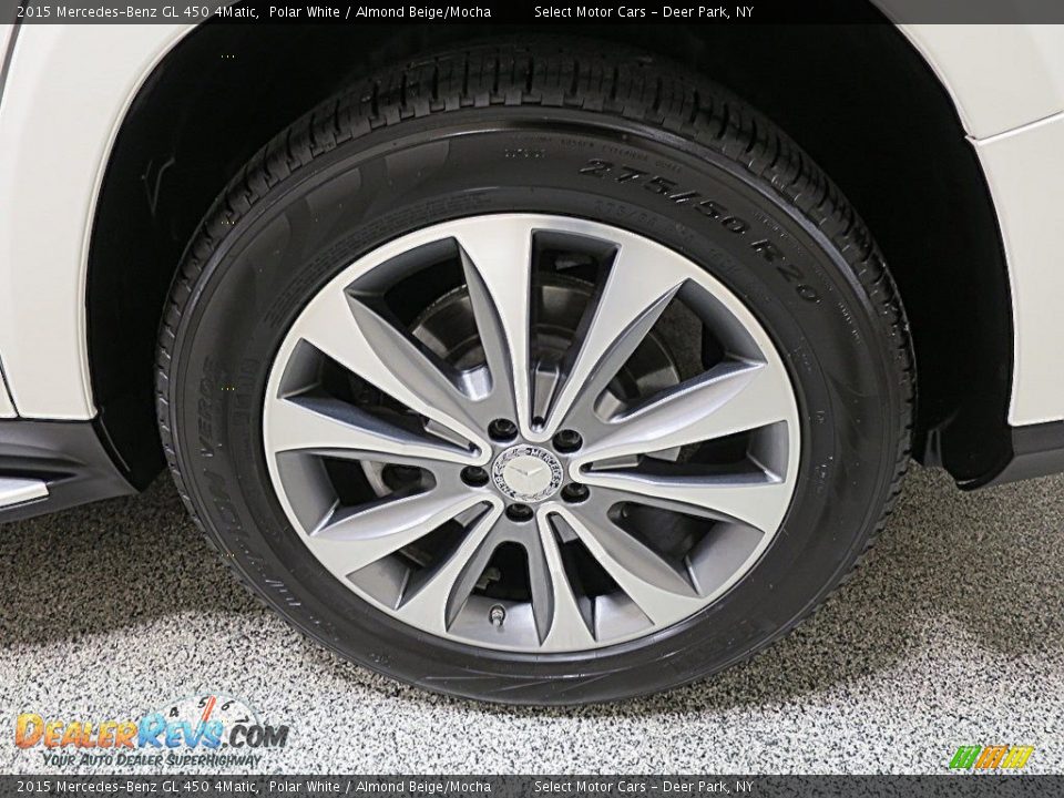 2015 Mercedes-Benz GL 450 4Matic Polar White / Almond Beige/Mocha Photo #12