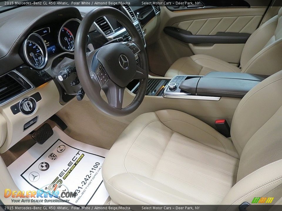 2015 Mercedes-Benz GL 450 4Matic Polar White / Almond Beige/Mocha Photo #14