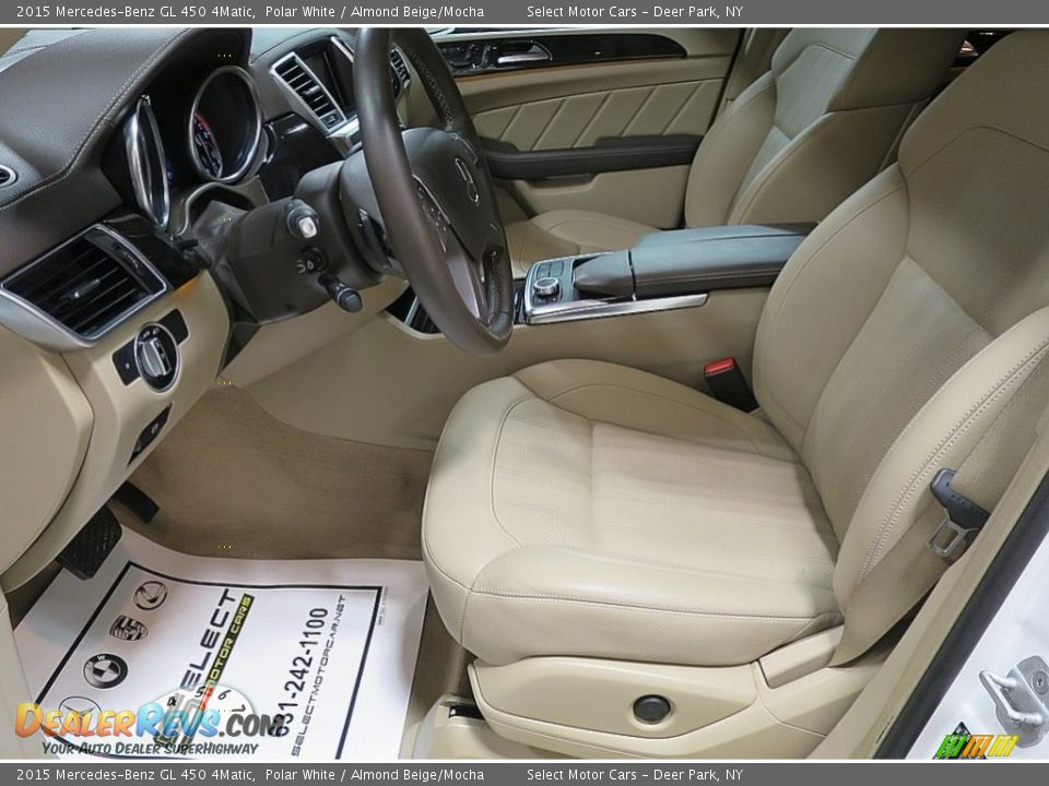 2015 Mercedes-Benz GL 450 4Matic Polar White / Almond Beige/Mocha Photo #15